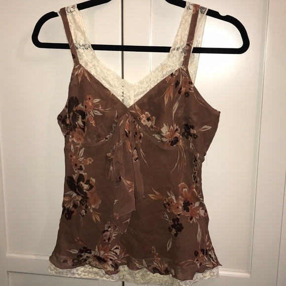 Banana Republic Tops - Banana Republic vintage silk lace top